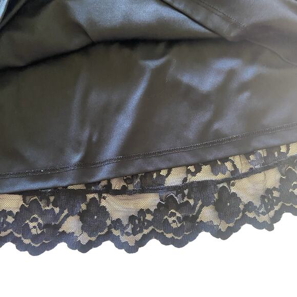 Kiyonna Black Lace Overlay Dress Plus Size 4 Sheer Sleeves Cocktail Evening - Picture 7 of 13